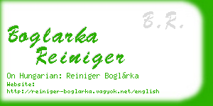 boglarka reiniger business card